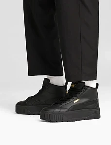 Жіночі черевики PUMA Karmen II Mid з екошкіри чорні - фото  - Miraton