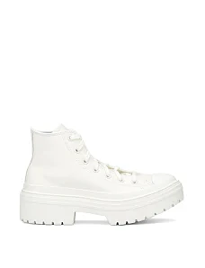 Женские кеды Converse CHUCK TAYLOR ALL STAR LUGGED HEEL кожаные белые - фото  - Miraton