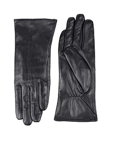 Жіночі рукавички MIRATON шкіряні чорні - фото  - Miraton