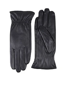 Жіночі рукавички MIRATON шкіряні чорні - фото  - Miraton