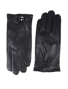 Чоловічі рукавички MIRATON шкіряні чорні - фото  - Miraton