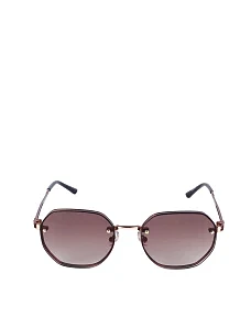 Сонцезахисні окуляри прямокутні коричневі - фото  - Miraton