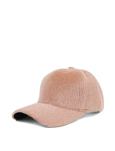 Кепка с мехом бежевая - фото  - Miraton