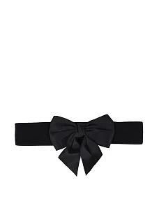 Жіночий ремінь тканинний чорний - фото  - Miraton