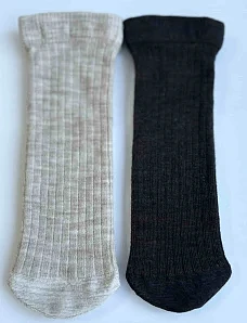 Жіночі високі шкарпетки Legs WOOL MERINO бежеві (2 пари) - фото  - Miraton
