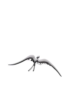 Брошка птах метал у сріблі - фото  - Miraton