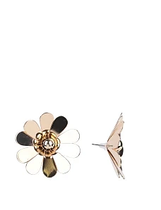 Сережки квіти золото - фото  - Miraton