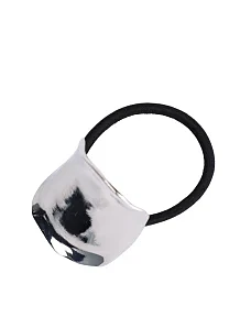 Резинка для волос с серебром - фото  - Miraton