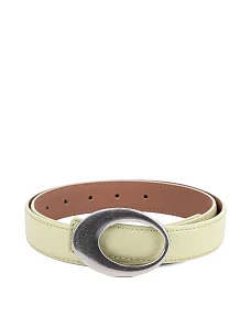 Жіночий ремінь шкіряний зелений - фото  - Miraton