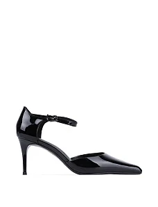 Женские туфли MIRATON лаковые черные - фото  - Miraton