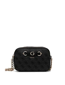 Жіноча сумка camera bag Guess з екошкіри сіра - фото  - Miraton