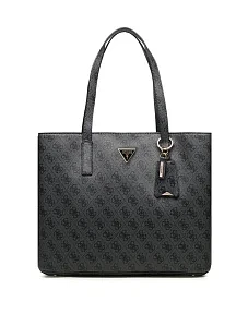 Жіноча сумка тоут Guess з екошкіри сіра - фото  - Miraton