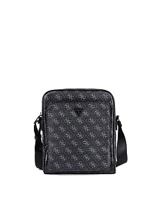 Чоловіча сумка месенджер Guess з екошкіри чорна - фото  - Miraton