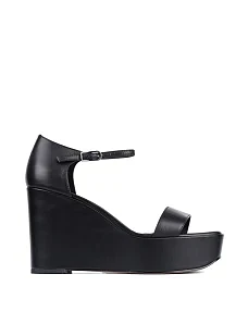 Женские босоножки MIRATON кожаные черные - фото  - Miraton