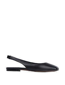 Жіночі балетки MIRATON шкіряні чорні - фото  - Miraton