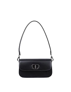 Женская сумка через плечо MIRATON кожаная черная - фото  - Miraton