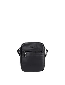 Чоловіча сумка месенджер MIRATON шкіряна чорна - фото  - Miraton