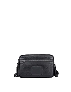 Мужская сумка кросс-боди MIRATON кожаная черная - фото  - Miraton