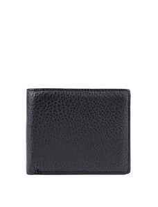 Чоловічий гаманець шкіряний чорний - фото  - Miraton