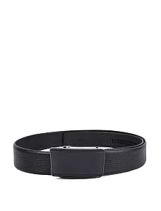 Ремінь шкіряний чорний - фото  - Miraton