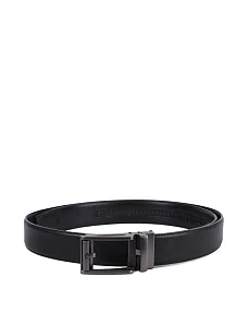 Ремінь шкіряний чорний - фото  - Miraton