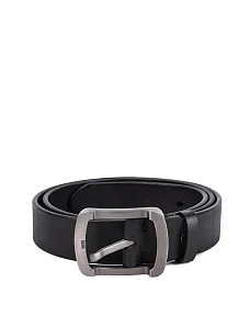 Ремінь шкіряний чорний - фото  - Miraton