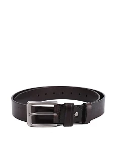 Ремень кожаный коричневый - фото  - Miraton