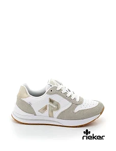 Жіночі кросівки Rieker замшеві бежеві - фото  - Miraton