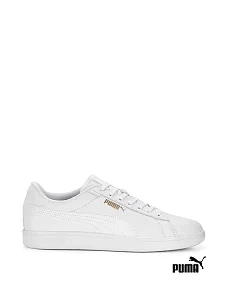 Чоловічі кеди PUMA Smash 3.0 L із штучної шкіри білі - фото  - Miraton