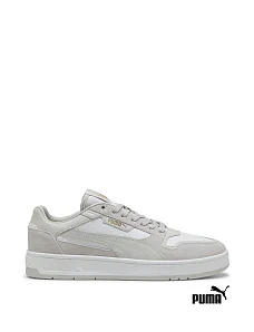 Чоловічі кеди PUMA Court Classic Suede Sneakers замшеві сірі - фото  - Miraton