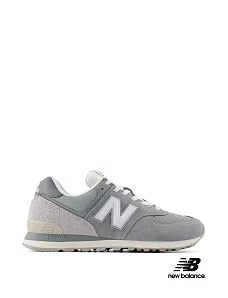 Жіночі кросівки New Balance 574 замшеві сірі - фото  - Miraton