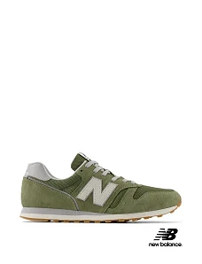 Чоловічі кросівки New Balance 373 замшеві зелені - фото  - Miraton