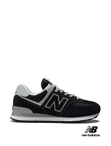 Мужские кроссовки New Balance 574 замшевые черные - фото  - Miraton