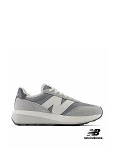 Мужские кроссовки New Balance 370 замшевые серые - фото  - Miraton