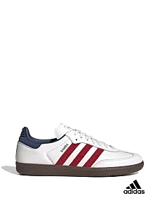 Жіночі кеди Adidas Samba шкіряні білі - фото  - Miraton