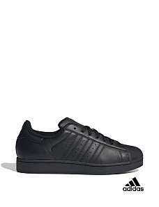 Жіночі кеди Adidas Superstar II шкіряні чорні - фото  - Miraton
