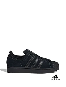 Чоловічі кеди Adidas Superstar II замшеві чорні - фото  - Miraton