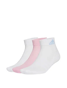 Короткие носки Adidas тканевые белые - фото  - Miraton