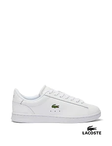 Жіночі кеди Lacoste шкіряні білі - фото  - Miraton