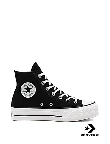Жіночі кеди Converse Chuck Taylor All Star Platform High Top тканинні чорні - фото  - Miraton