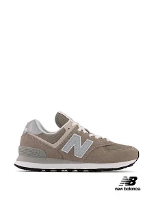 Жіночі кросівки New Balance 574 Classic GL замшеві сірі - фото  - Miraton