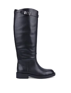 Жіночі чоботи MIRATON шкіряні чорні - фото  - Miraton