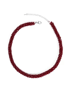 Жгут MIRATON з кристалів бордовий - фото  - Miraton