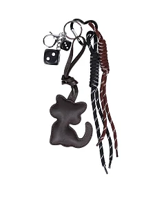 Брелок для сумок MIRATON чорна кішка з підвісками - фото  - Miraton