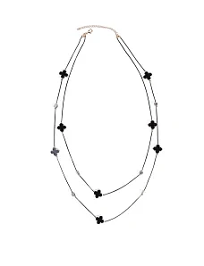 Намисто MIRATON з чорною конюшиною - фото  - Miraton