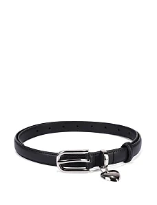 Ремень кожаный черный - фото  - Miraton