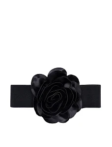 Ремень тканевый черный - фото  - Miraton