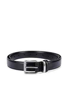 Ремень кожаный черный - фото  - Miraton