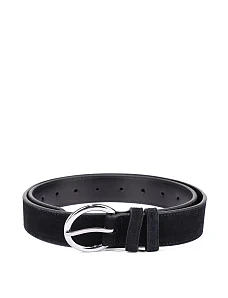 Ремінь замшевий чорний - фото  - Miraton