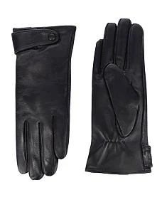 Рукавички шкіряні чорні - фото  - Miraton